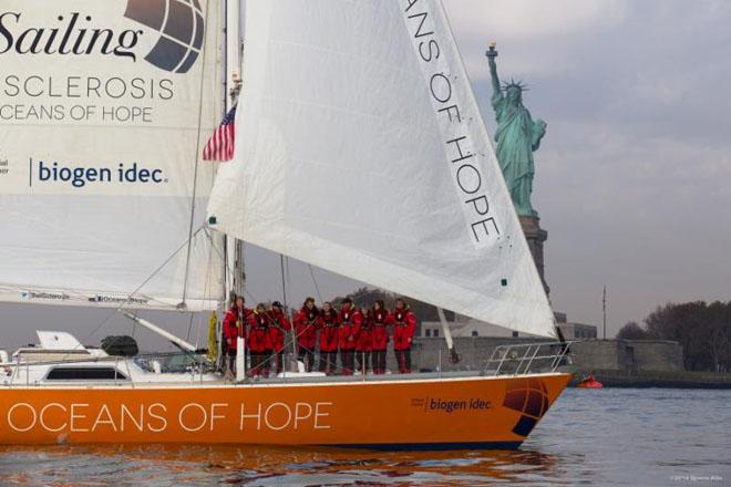 Oceans of Hope arrives in New York City, USA. ©  Bjoorn Kils