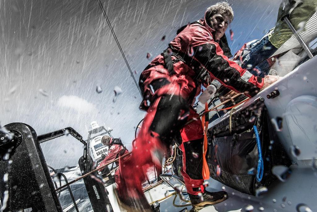 September 2, 2014. 25kts of pure thrill seeking in the Bay of Biscay.  © Brian Carlin - Team Vestas Wind