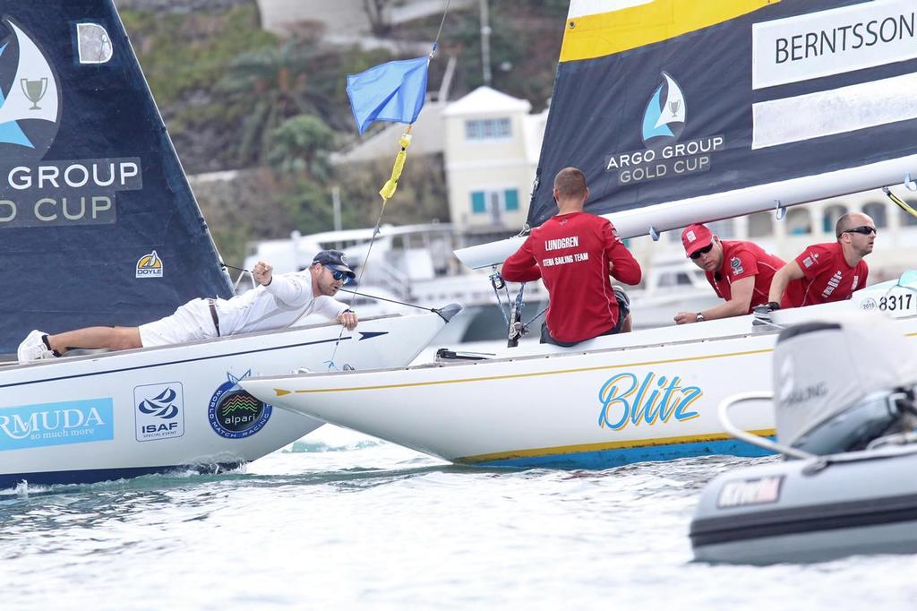 Quarter Final deciding race between the two Swedish teams. © Charles Anderson /Argo Group Gold Cup