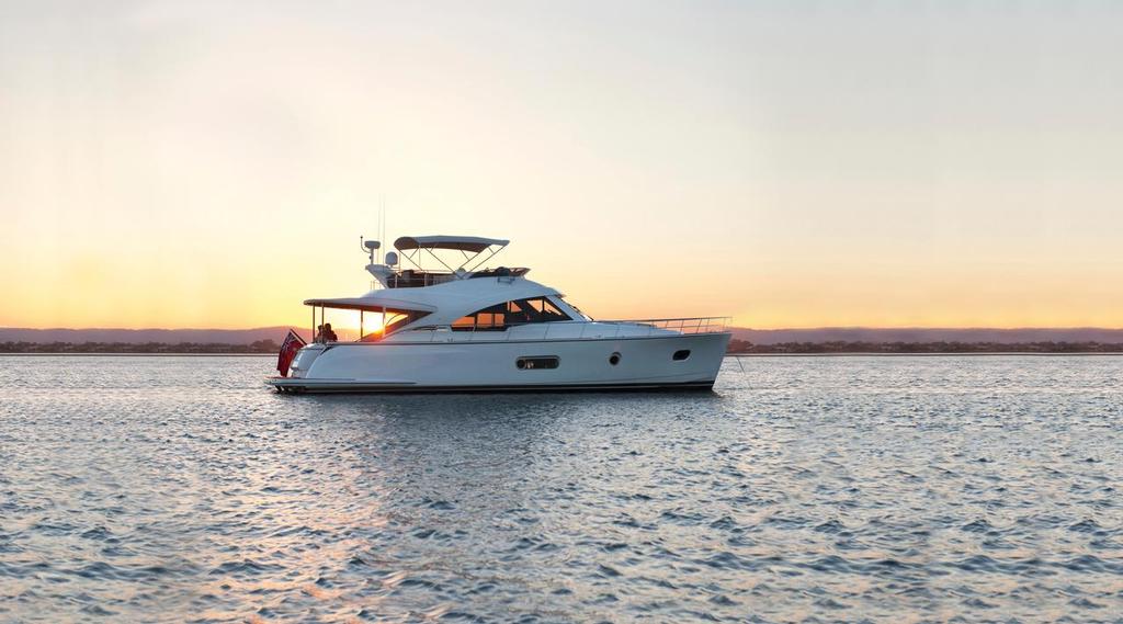 Inspired by timeless style and Australian practicality, the Belize Motoryacht collection is proving very popular with boating enthusiasts. © Riviera . http://www.riviera.com.au