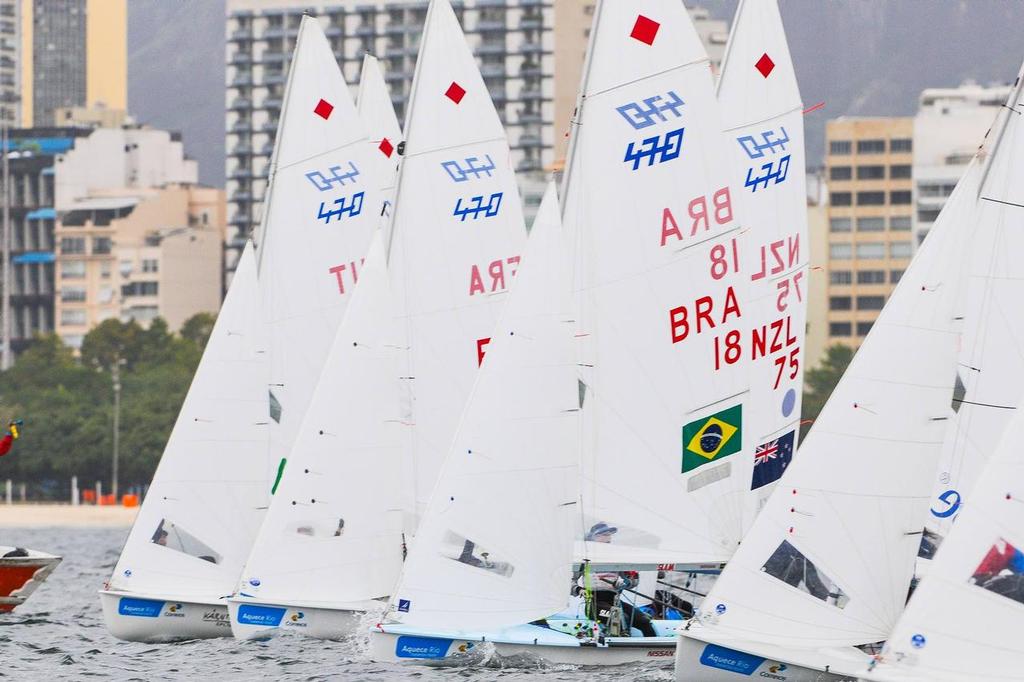 Womens 470 - Day 8 - Aqueece Rio – International Sailing Regatta 2014 photo copyright ISAF  taken at  and featuring the  class