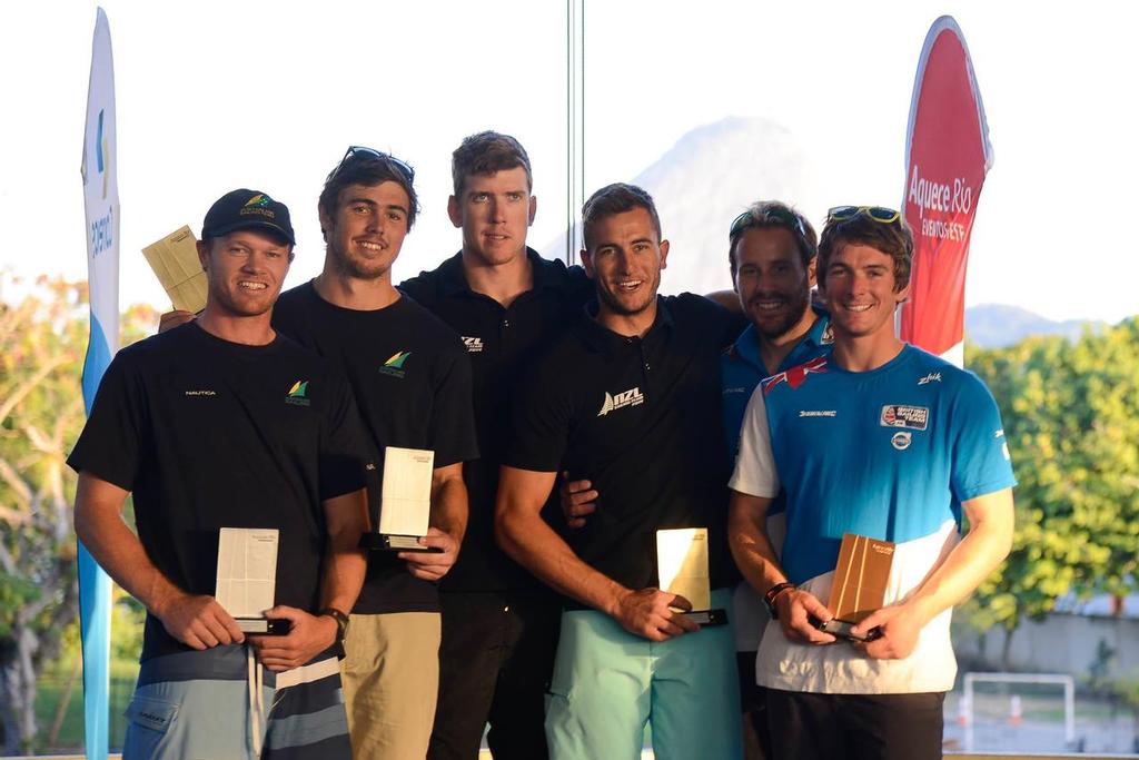 49er medalists - Day 7 - Aqueece Rio – International Sailing Regatta 2014 photo copyright ISAF  taken at  and featuring the  class