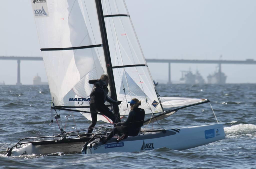 NZL Nacra 17 - Day 5 - Aqueece Rio – International Sailing Regatta 2014 photo copyright Yachting NZ taken at  and featuring the  class