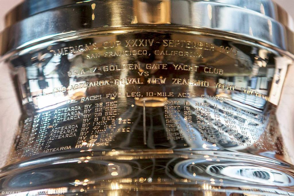 Getting your name on the America’s Cup is not easy - but the winning Club, as Trustee has significant responsibilities under the Deed of Gift. © ACEA /Gilles Martin-Raget