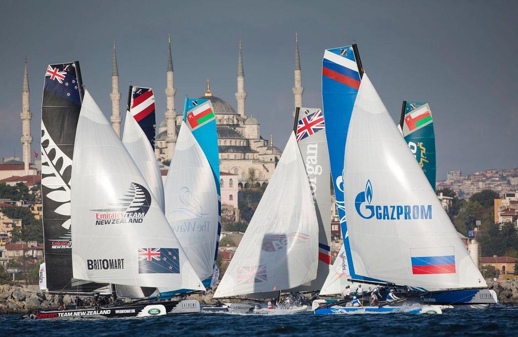 2014 Extreme Sailing Series, Act 6 - The Extreme 40 fleet on day 1 in Istanbul © Lloyd Images/Extreme Sailing Series