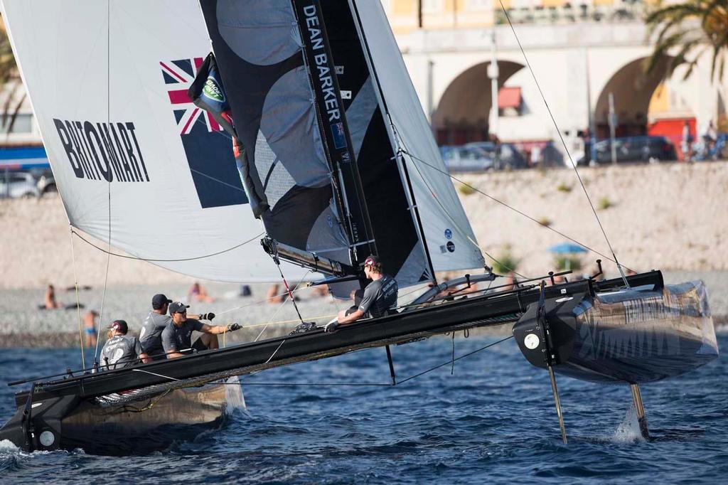 Extreme Sailing Series 2014, Act 7, Nice, France - Day 2 - Emirates Team New Zealand © Lloyd Images/Extreme Sailing Series
