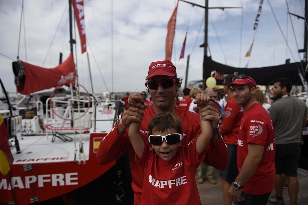 Volvo Ocean Race - Mapfre are saying their goodbyes and preparing for the start of Leg 1 photo copyright  David Ramos / Volvo Ocean Race taken at  and featuring the  class