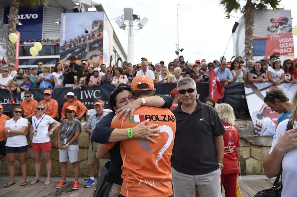 Volvo Ocean Race - Bolzan and Team Alvimedica are saying their goodbyes and preparing for the start of Leg 1 photo copyright  David Ramos / Volvo Ocean Race taken at  and featuring the  class