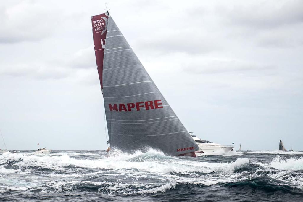 MAPFRE during the start of Leg 1 of the Volvo Ocean Race photo copyright  David Ramos / Volvo Ocean Race taken at  and featuring the  class