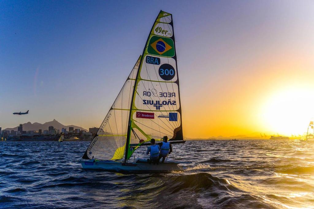49erFX - Day 5 - Aqueece Rio – International Sailing Regatta 2014 photo copyright ISAF  taken at  and featuring the  class