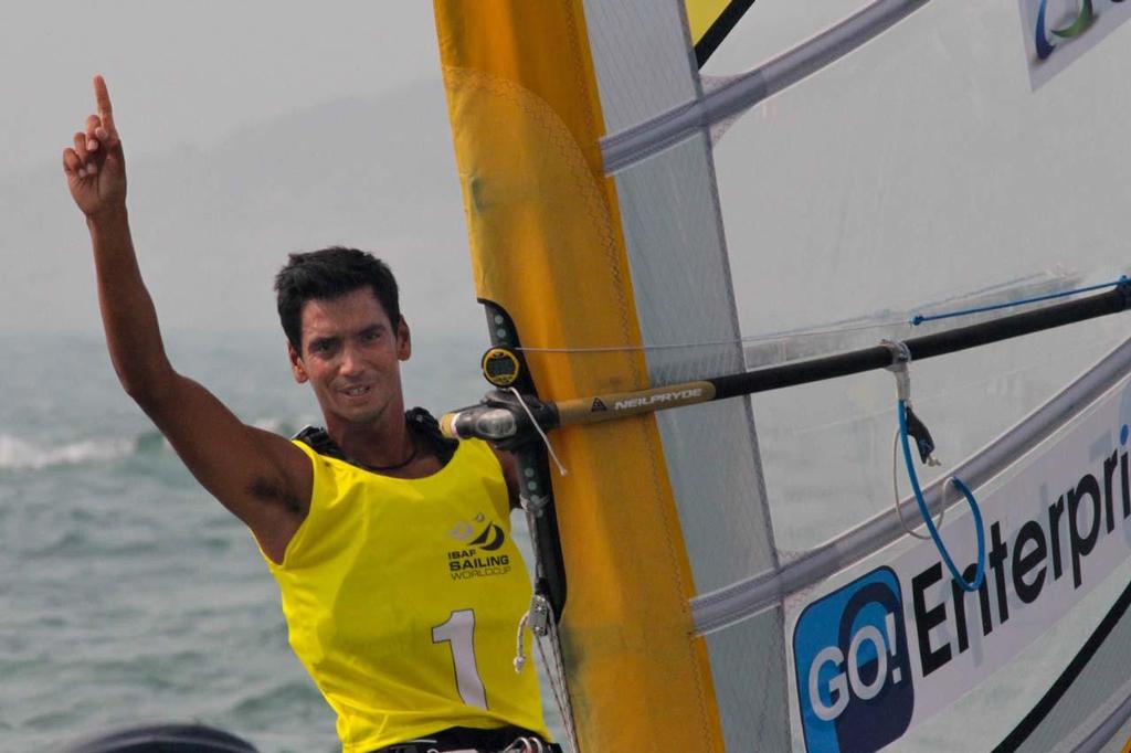 2014 ISAF Sailing World Cup Qingdao - Byron Kokkalanis, RS:X Men photo copyright ISAF  taken at  and featuring the  class