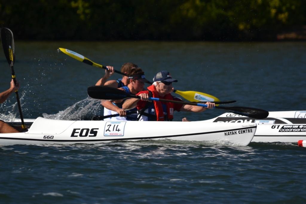 It may be a fun race, but there's some spirited competition in the Coomera Cup.  © Gold Coast International Marine Expo