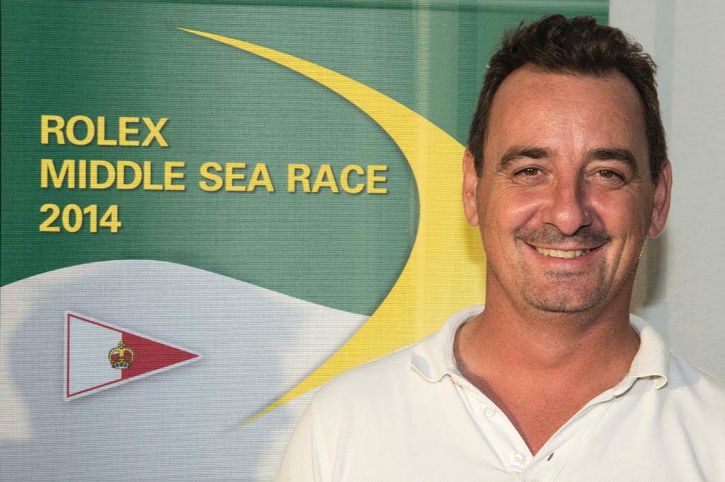 Lee Satariano, Skipper, Artie - 2014 Rolex Middle Sea Race. ©  Rolex/ Kurt Arrigo http://www.regattanews.com