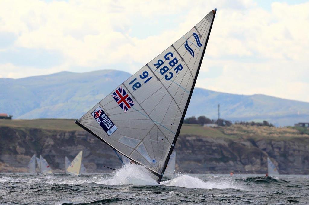 2014 ISAF Sailing World Championships, Santander - Finn GBR © Robert Deaves/Finn Class http://www.finnclass.org