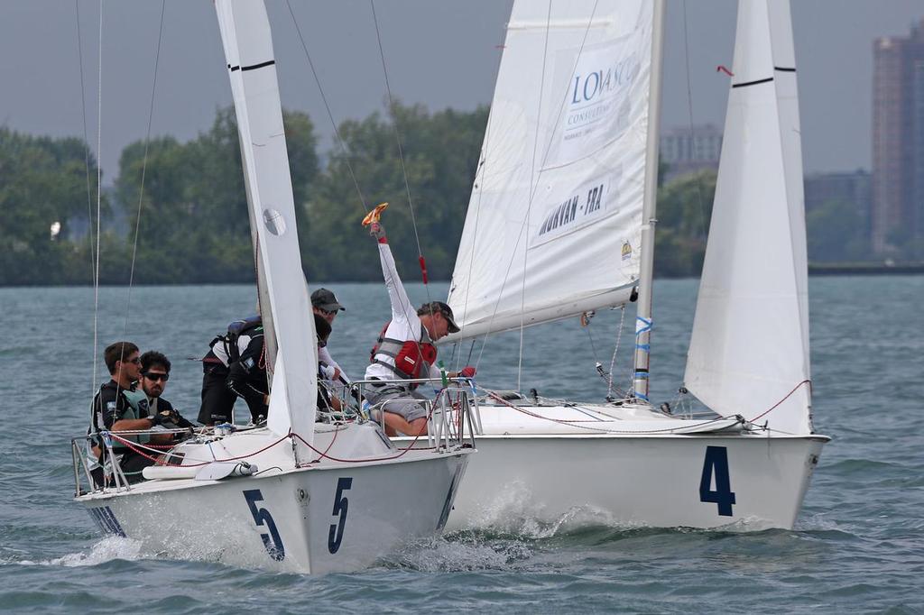 Morvan and Poole locked in battle at Finals of Detroit Cup - Detroit Cup photo copyright Isao Toyoma taken at  and featuring the  class