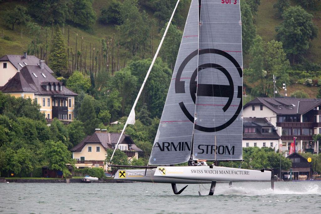 Second day of the Austria Cup 2014, 29-05-2014 (28 May - 1 June 2014). Gmunden - Lake Traunsee - Austria. Armin Strom photo copyright Sander van der Borch http://www.sandervanderborch.com taken at  and featuring the  class