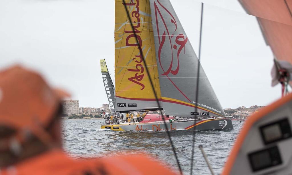 Onboard Team Alvimedica in Alicante for the start of Leg 1 of  the Volvo Ocean Race photo copyright  Amory Ross / Team Alvimedica taken at  and featuring the  class