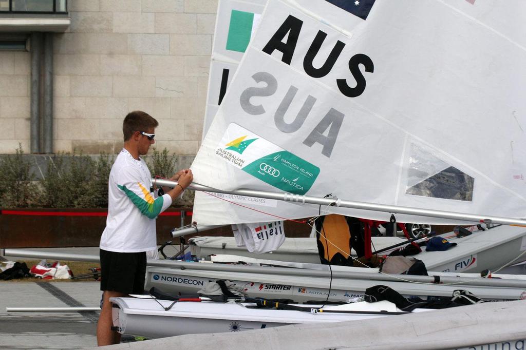 (AUS 199015), Matthew Wearn - 2014 ISAF Sailing World Championship, Santander - Day 3 photo copyright Sail-World.com http://www.sail-world.com taken at  and featuring the  class