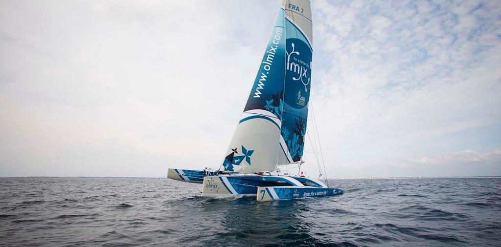 Bateau Olmix Reglages - 2014 Route du Rhum photo copyright Sabine and Laurent Rannou taken at  and featuring the  class