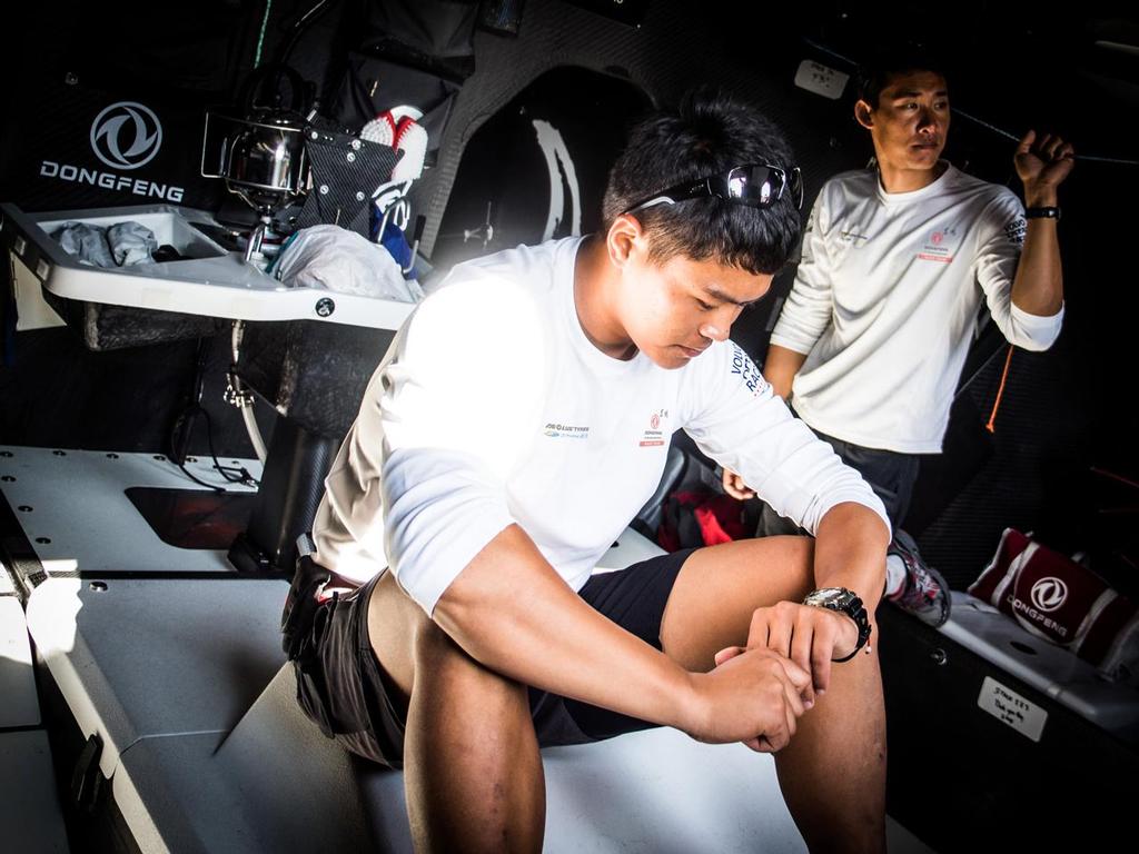 Chinese sailors, Kong and Black, return to Dongfeng Race Team to complete the line-up for the Volvo Ocean Race 2014-15. photo copyright Michael Topham / Amateur Photographer Magazine taken at  and featuring the  class