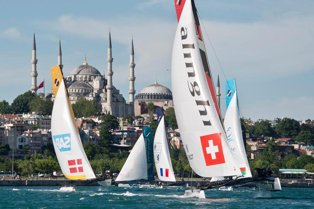 Istanbul, Turkey will host Act 6 of the 2014 Extreme Sailing Seriesâ„¢ from 11-14 September. photo copyright  Vincent Curutchet / Dark Frame http://www.extremesailingseries.com/ taken at  and featuring the  class
