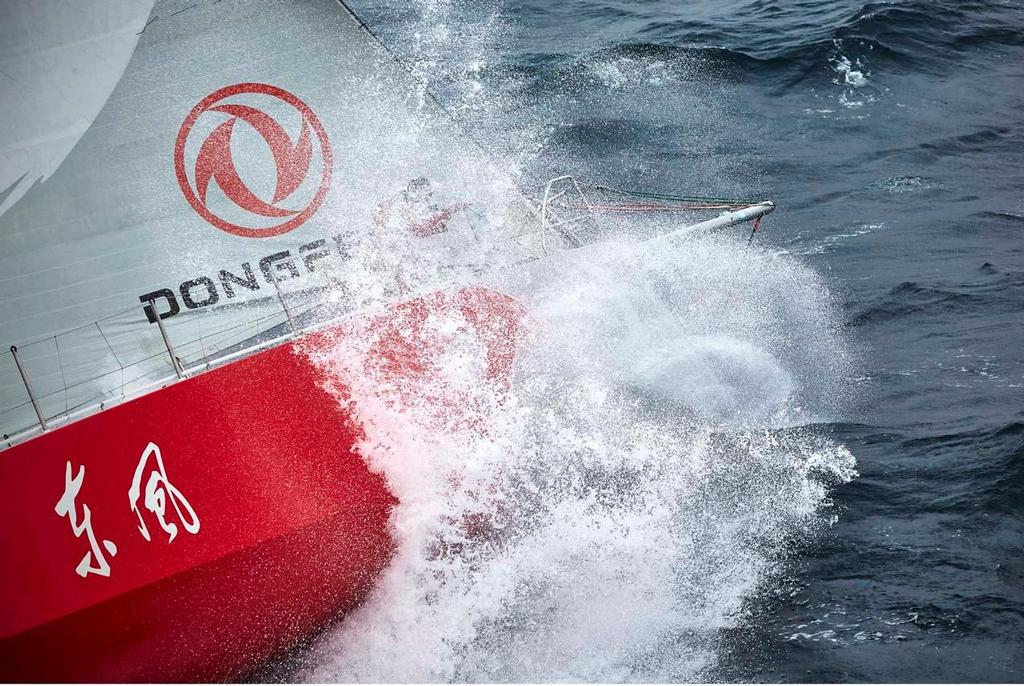 Dongfeng in the spray ©  Benoit Stichelbaut / Dongfeng Race Team