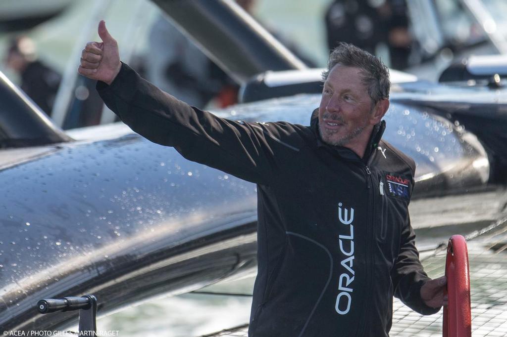 Larry Ellison - San Francisco (USA,CA) - 34th Americas Cup - Final Match - Racing Day 15<br />
 © ACEA /Gilles Martin-Raget
