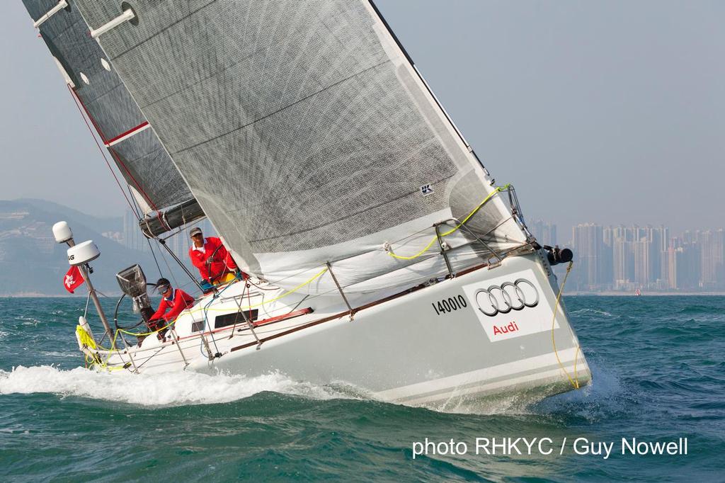 Audi Hong Kong to Hainan Race 2014 - Surfdude, still on course at this point ©  RHKYC/Guy Nowell http://www.guynowell.com/