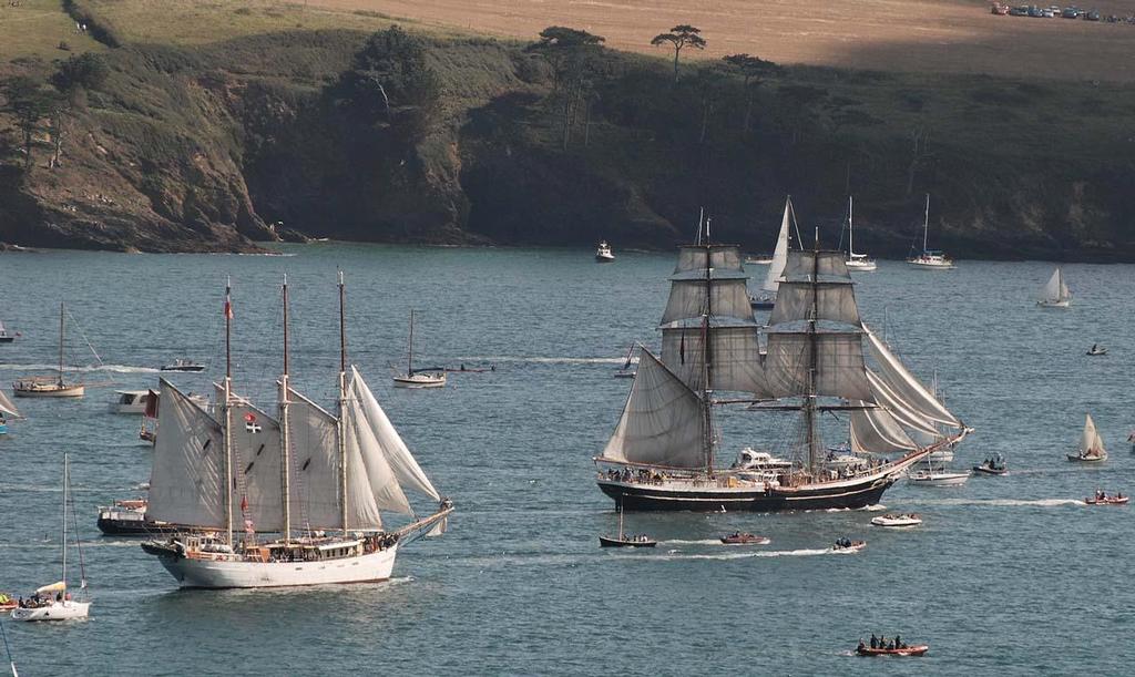 Kapitan Borchhardt (left) and Morgenster (small) - Falmouth-Greenwich 2014 Tall Ships Regatta photo copyright Clive Reffell http://www.photoboxgallery.com/ahoythere taken at  and featuring the  class