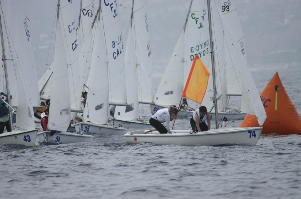 Typical Mark Rounding at CFJ Nationals - CFJ Nationals photo copyright Virginia Howard taken at  and featuring the  class