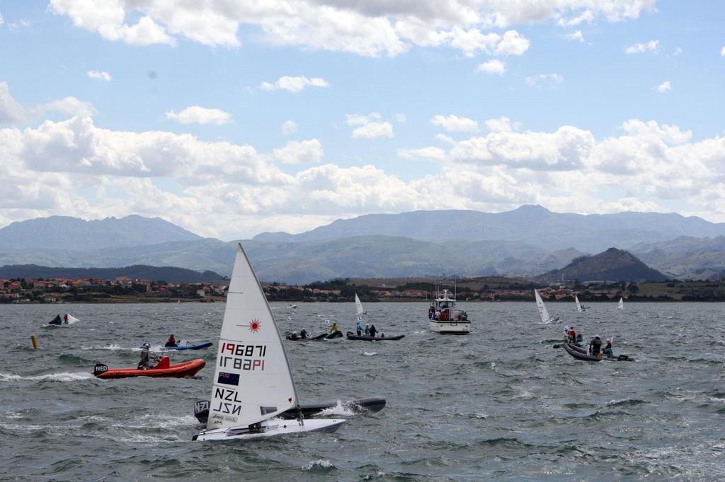 NZL during medal race - 2014 ISAF Sailing World Championships Santander photo copyright Sail-World.com http://www.sail-world.com taken at  and featuring the  class