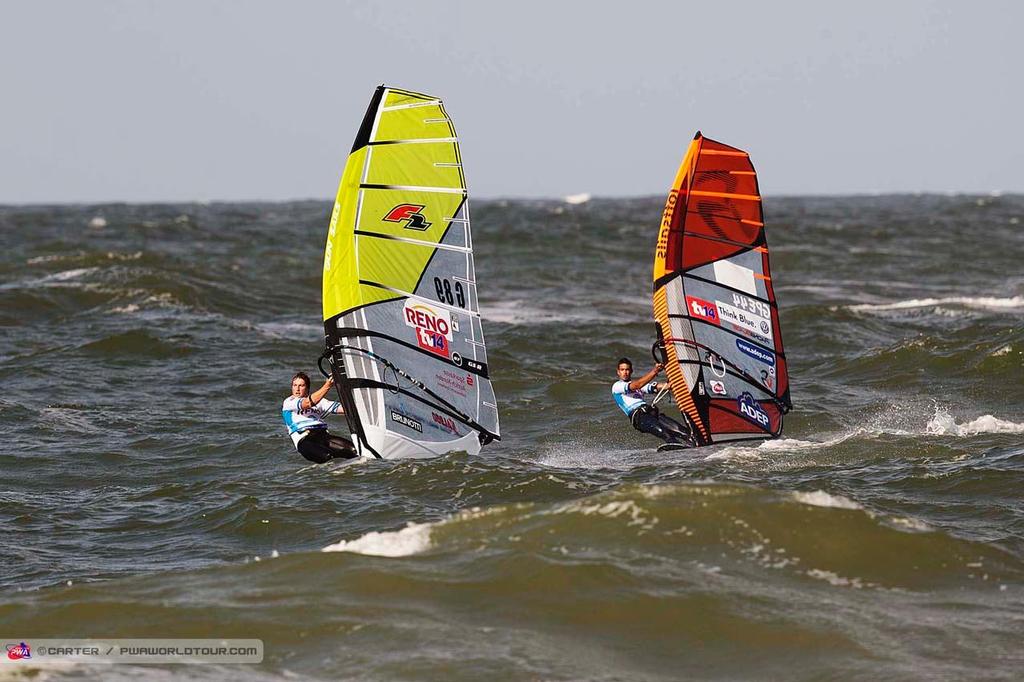 On the home straight - Davidoff Cool Water World Cup Sylt 2014 photo copyright  Carter/pwaworldtour.com http://www.pwaworldtour.com/ taken at  and featuring the  class