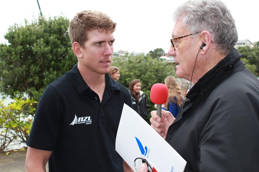 Peter Burling and PJ Montgomery - NZL Sailing Team Media Day photo copyright Yachting NZ taken at  and featuring the  class
