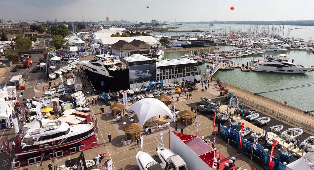 General View of the Marina on Press Day at the PSP Southampton Boat Show 2014. © onEdition http://www.onEdition.com