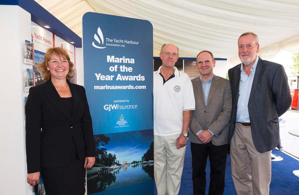 Sarah Hanna, Tim Banks, Jon White and Michael Pope on Press Day at the PSP Southampton Boat Show 2014. © onEdition http://www.onEdition.com