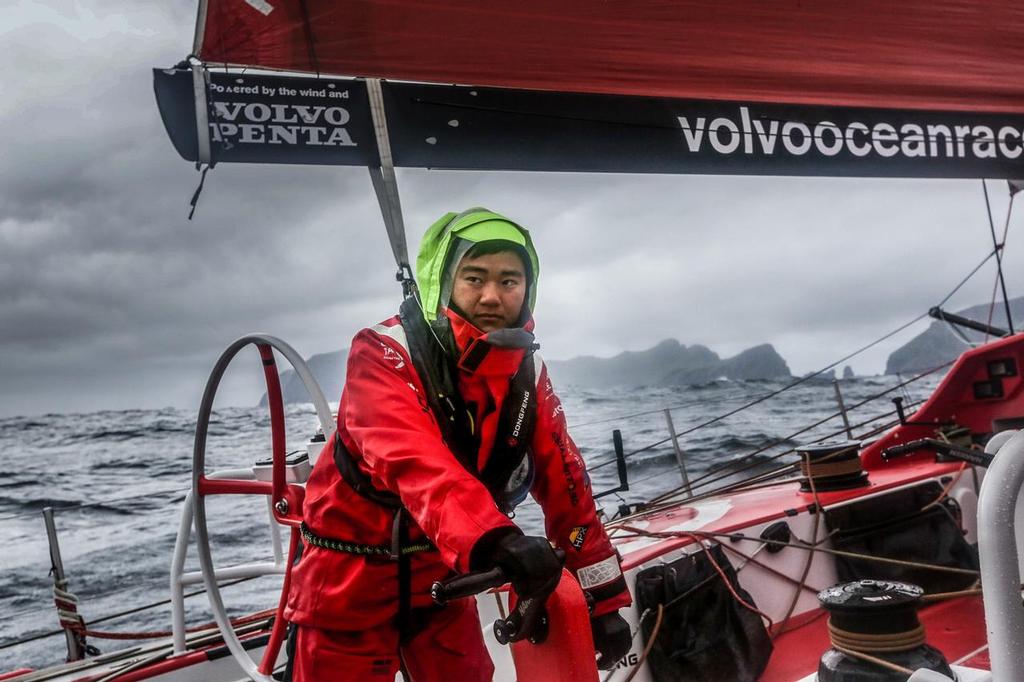 August 14, 2014. Round Britain Island Race Day 4 - OBR content Dongfeng Race Team: Wolf photo copyright Yann Riou / Dongfeng Race Team taken at  and featuring the  class