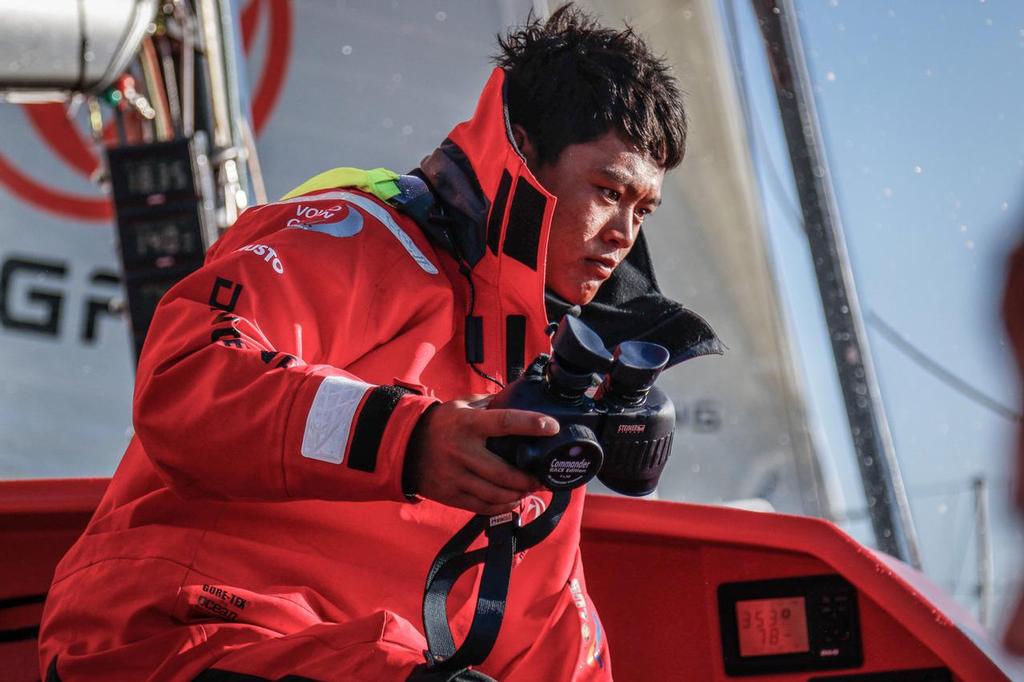 August 14, 2014. Round Britain Island Race Day 4 - OBR content Dongfeng Race Team photo copyright Yann Riou / Dongfeng Race Team taken at  and featuring the  class