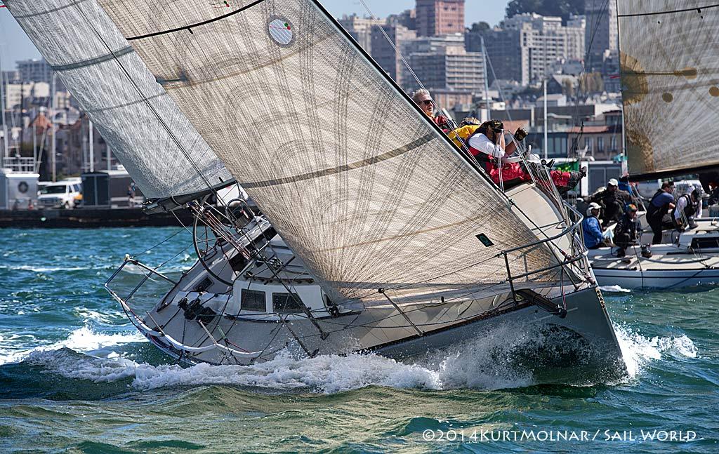 Express37 in flood tide - 2014 Rolex Big Boat Series, San Francisco - Final Day © Kurt Molnar