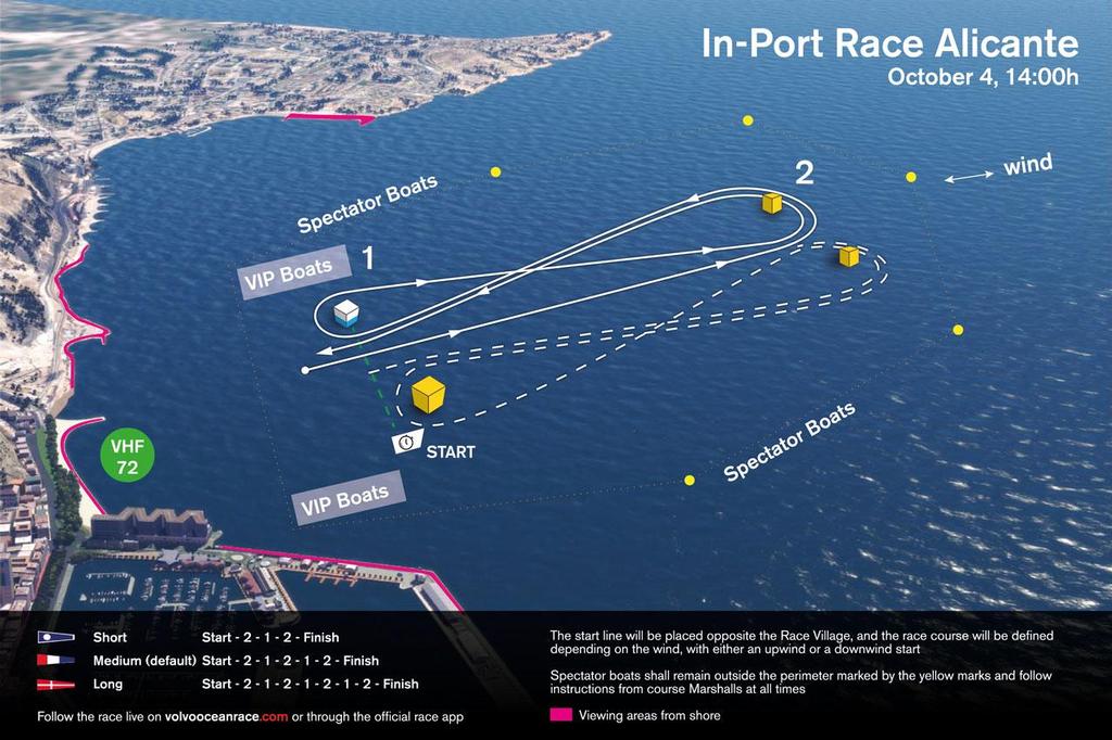 Volvo Ocean Race - In-port Race Alicante map photo copyright Volvo Ocean Race http://www.volvooceanrace.com taken at  and featuring the  class