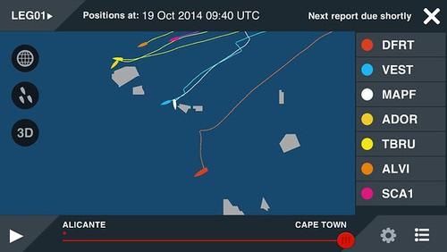 Dongfeng Race Team - Volvo Ocean Race 2014-15 Leg one.  © Dongfeng Race Team