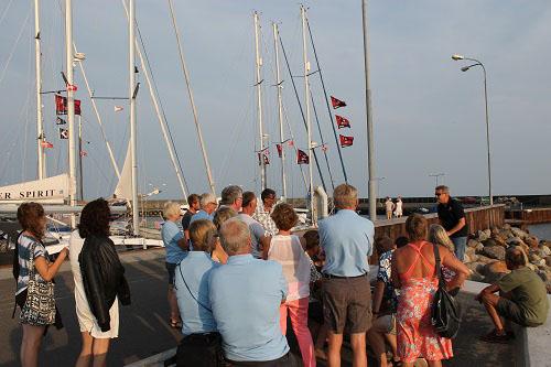 Briefing in sunny Klintholm before sailing to Stralsund Germany. © Sailing Rallies