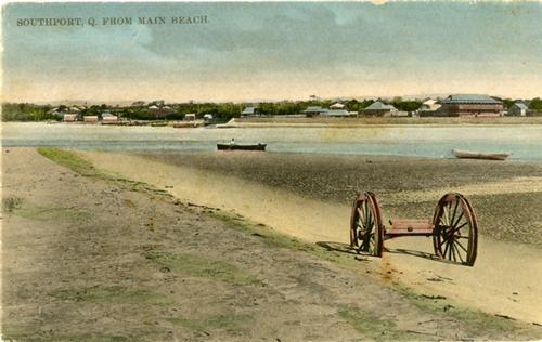 The way we were . . .  all sand and no Broadwater. © SW