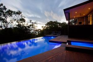 Enjoy the pool at Infinity and watch the sun go down... photo copyright Kristie Kaighin http://www.whitsundayholidays.com.au taken at  and featuring the  class