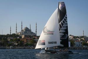  - Day 1, Act 5 of the Extreme Sailing Series in Istanbul, Turkey, Russia photo copyright Hamish Hooper/Emirates Team NZ http://www.etnzblog.com taken at  and featuring the  class