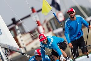 Taylor Canfield is eyeing for his second world championship on the 2014 Alpari World Match Racing Tour season. photo copyright  Robert Hajduk / WMRT taken at  and featuring the  class