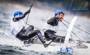 Santander 2014 ISAF Sailing World Championships, Day 7 - Nacra 17 photo copyright Pedro Martinez / Sailing Energy http://www.sailingenergy.com/ taken at  and featuring the  class