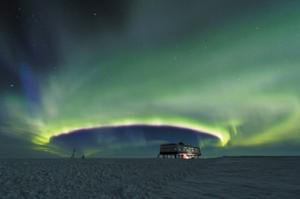 The aurora australis over the German Antarctic research base, Neumayer-Station III. - Polar research: Six priorities for Antarctic science photo copyright Stefan Christmann/Corbis taken at  and featuring the  class