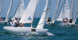 Yandoo XX on their way to winning the first race of the day. - 2014 Etchells Queensland State Championship photo copyright  John Curnow taken at  and featuring the  class