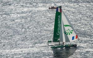 Act 6, Istanbul 2014 - Day Three - Groupama sailing team. Groupama sailing team will race on their home waters of France for the penultimate Act of the season. photo copyright Lloyd Images taken at  and featuring the  class