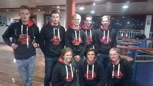 Team Wales on the Ferry to France yesterday photo copyright Emily Wiltshire taken at  and featuring the  class
